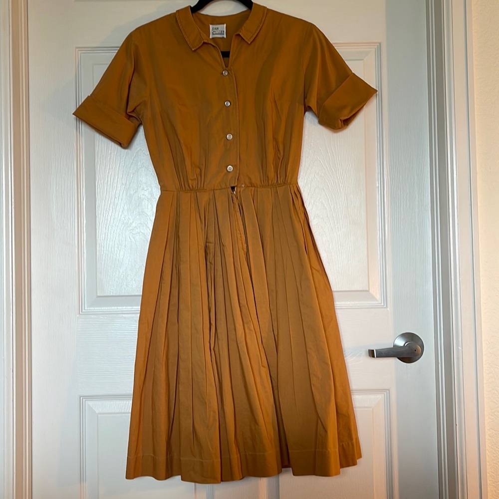 1950’s Vintage Gold Dress / Size Small